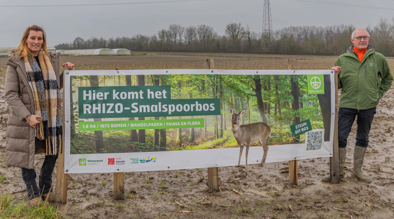 afbeelding rhizo college zwevegem & natuurpunt smalspoorbos klimaatfonds leiedal